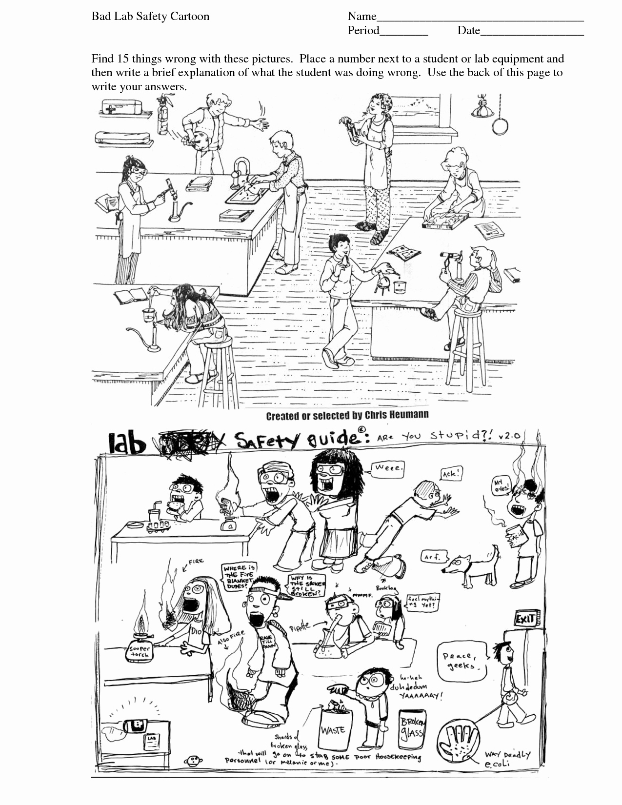 50 Lab Safety Worksheet Answer Key