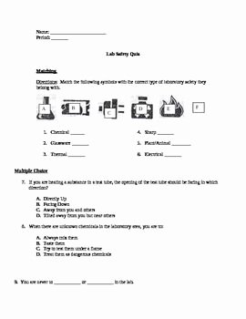 Lab Safety Worksheet Answers Awesome Lab Safety Physical Science and Safety On Pinterest