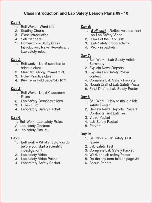 50 Lab Safety Worksheet Answers