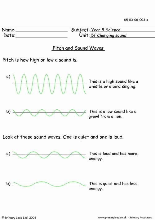 Language Of Science Worksheet New songs On sound Energy for Grade 3 Google Search