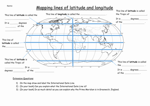 Latitude and Longitude Worksheet Answers Beautiful Latitude and Longitude Worksheet by Katie Maria Teaching