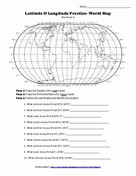 Latitude and Longitude Worksheet Answers Best Of Latitude and Longitude Practice by Historyteach27