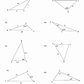 Law Of Cosines Worksheet Luxury Law Of Cosine to Figure area Of A Triangle