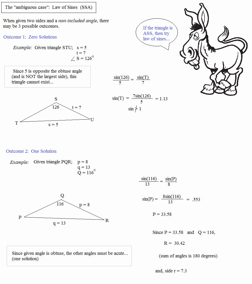 Law Of Sines Worksheet Answers Best Of Math Plane Law Of Sines and Cosines &amp; area Of Triangles
