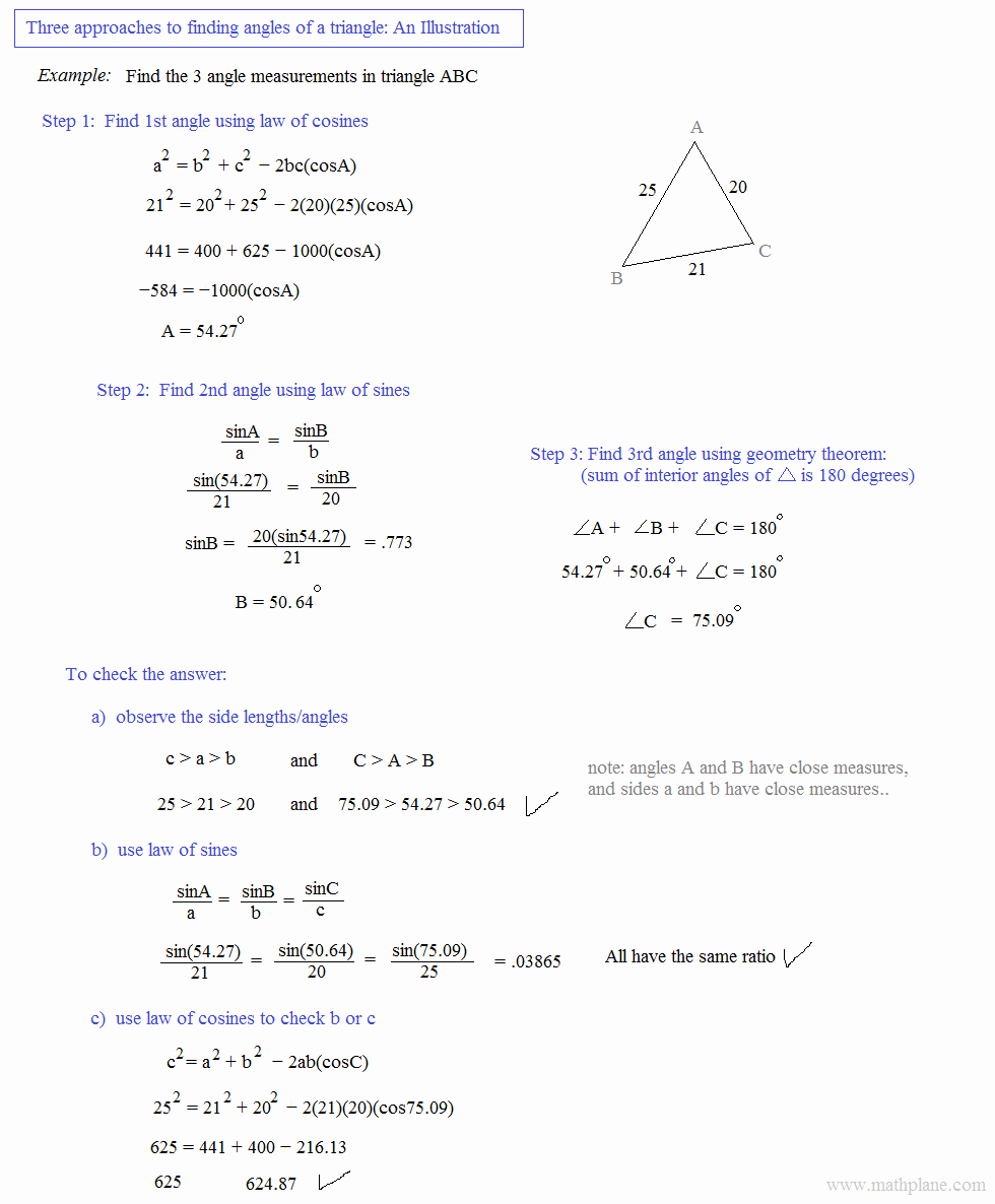 50 Law Of Sines Worksheet Answers