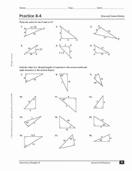 Law Of Sines Worksheet Awesome Law Sines and Cosines Worksheet