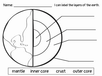 Layers Of the Earth Worksheet Fresh Layers Of the Earth Freebie Tpt Free Lessons