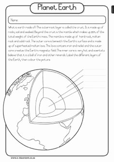 Layers Of the Earth Worksheet Inspirational 6th Grade Science On Pinterest