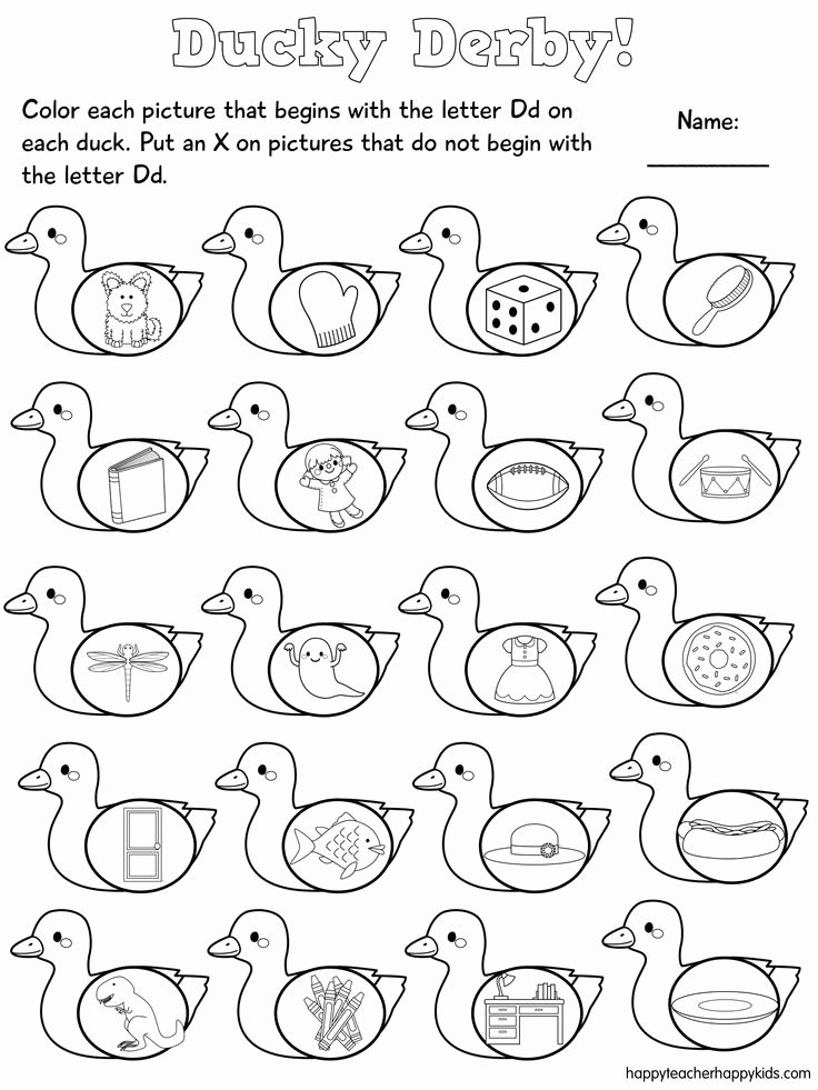 Letter D Worksheet for Preschool New Letter D Practice Phonics and Maths