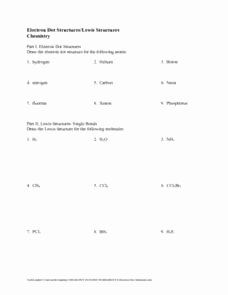 Lewis Dot Diagrams Worksheet Answers Best Of Electron Dot Structures Lewis Structures 9th Higher Ed