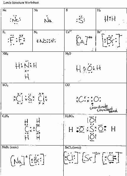 Lewis Dot Structure Worksheet Answers Fresh Lewis Dot Structure Worksheet