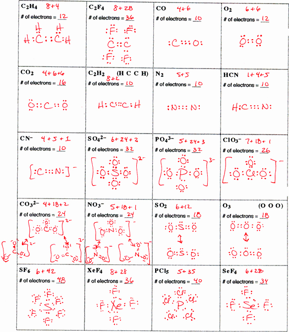 Lewis Dot Structure Worksheet Awesome Chapter 8 9 Mrs Hilliard S Homepage