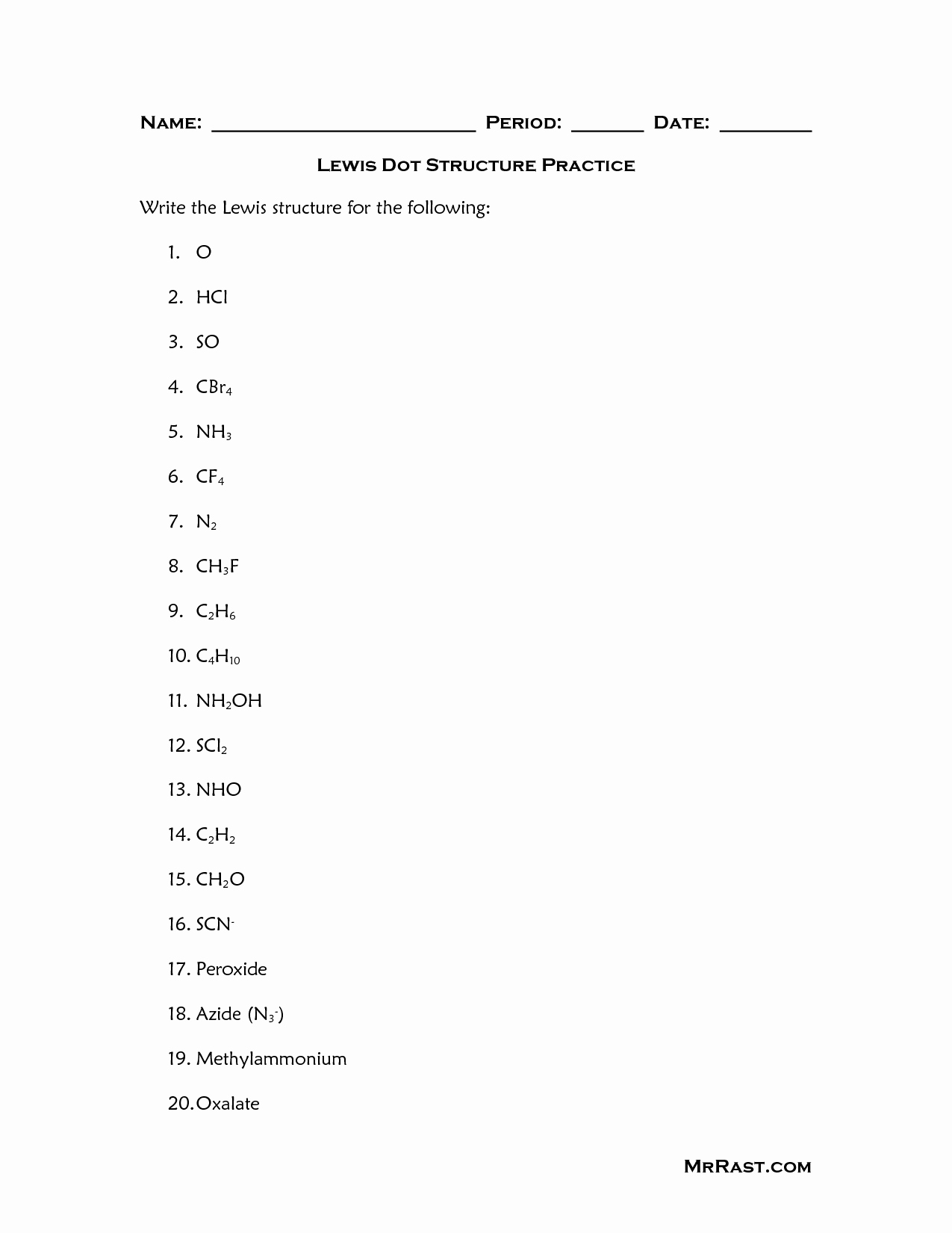 Lewis Structure Practice Worksheet Awesome 37 Lewis Dot Structure Practice Worksheet Lewis Dot