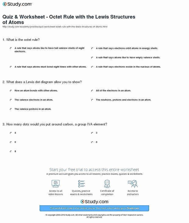 Lewis Structures Worksheet with Answers Awesome Lewis Structures Worksheet