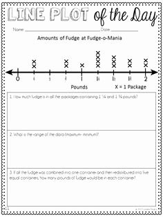 Line Plots with Fractions Worksheet Awesome 1000 Images About Second Grade Math On Pinterest