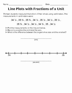 Line Plots with Fractions Worksheet Inspirational Worksheet Wednesday Fractions On A Line Plot Freebie
