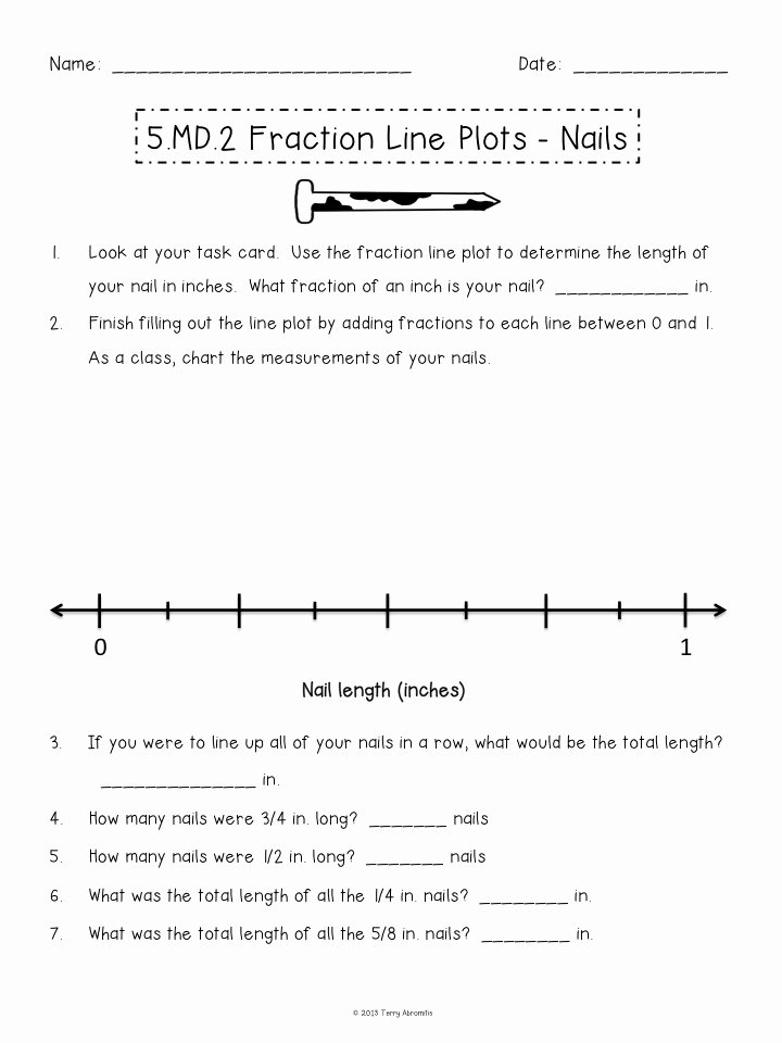 Line Plots with Fractions Worksheet Luxury Terry S Teaching Tidbits Plotting Fractions