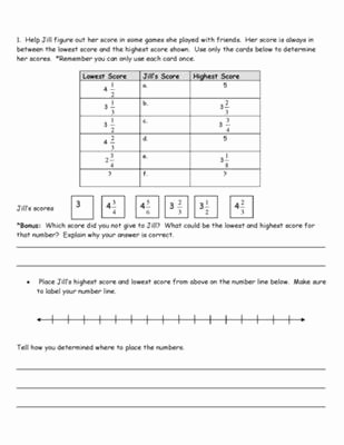 Line Plots with Fractions Worksheet New Number Line Using Fractions and Line Plot Problem