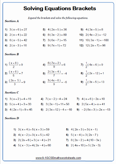 Linear Equation Worksheet with Answers Luxury solving Linear Equations Worksheets – Cazoomy