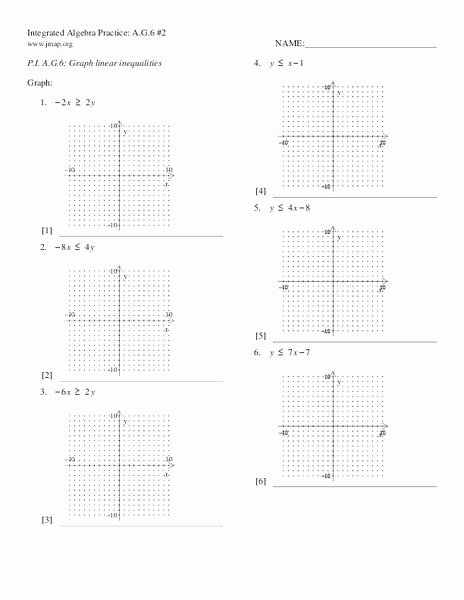 Linear Equations and Inequalities Worksheet Luxury Graphing Linear Equations and Inequalities Worksheet the