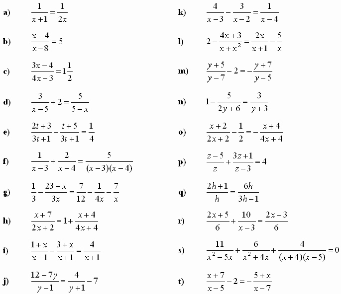Linear Equations and Inequalities Worksheet Unique Linear Equations Exercises Tessshebaylo