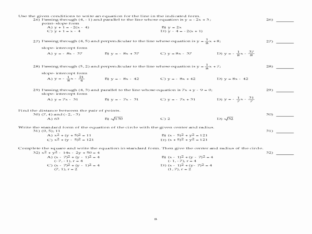 Linear Equations Word Problems Worksheet Fresh Systems Linear Equations Multiple Choice Worksheet