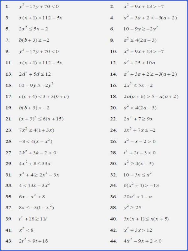 Linear Equations Worksheet with Answers Inspirational solving and Graphing Inequalities Worksheet Answer Key