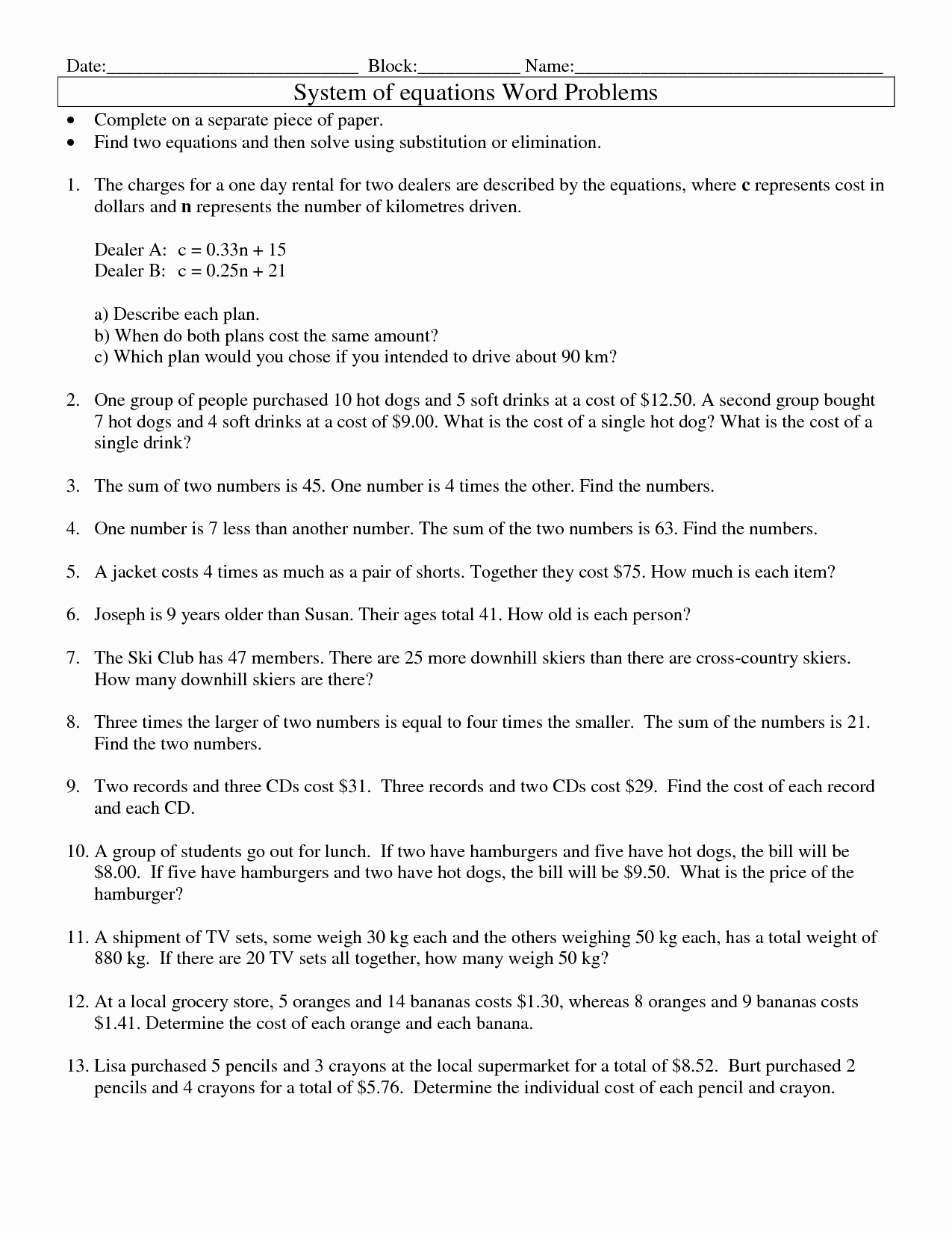 Linear Inequalities Word Problems Worksheet Elegant 17 Best Of Linear Function Word Problems Worksheet