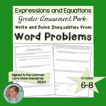 Linear Word Problems Worksheet Lovely Linear Inequalities Word Problems Discovery Worksheet by