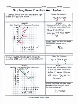 Linear Word Problems Worksheet New Systems Linear Equations Word Problems Worksheet