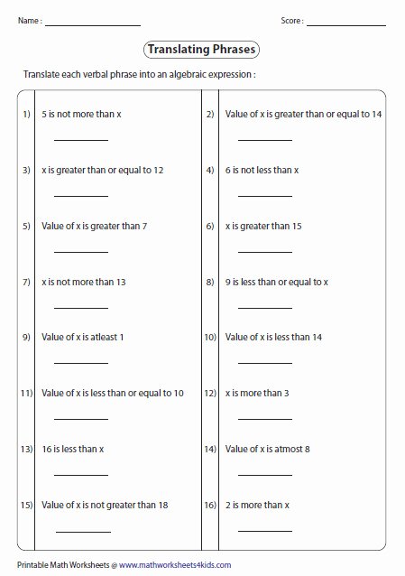 Linear Word Problems Worksheet Unique Linear Equation Word Problems Worksheet