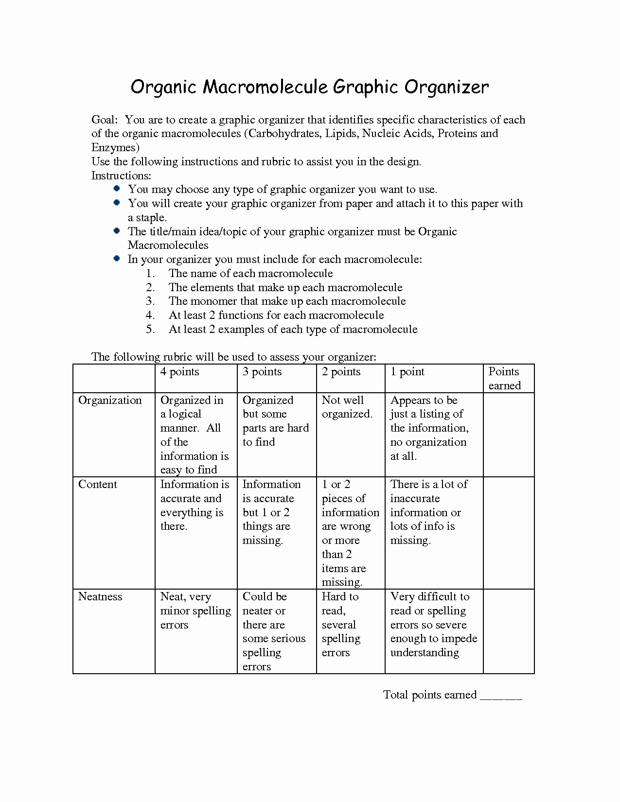 Carbohydrates Lipids And Proteins Worksheet