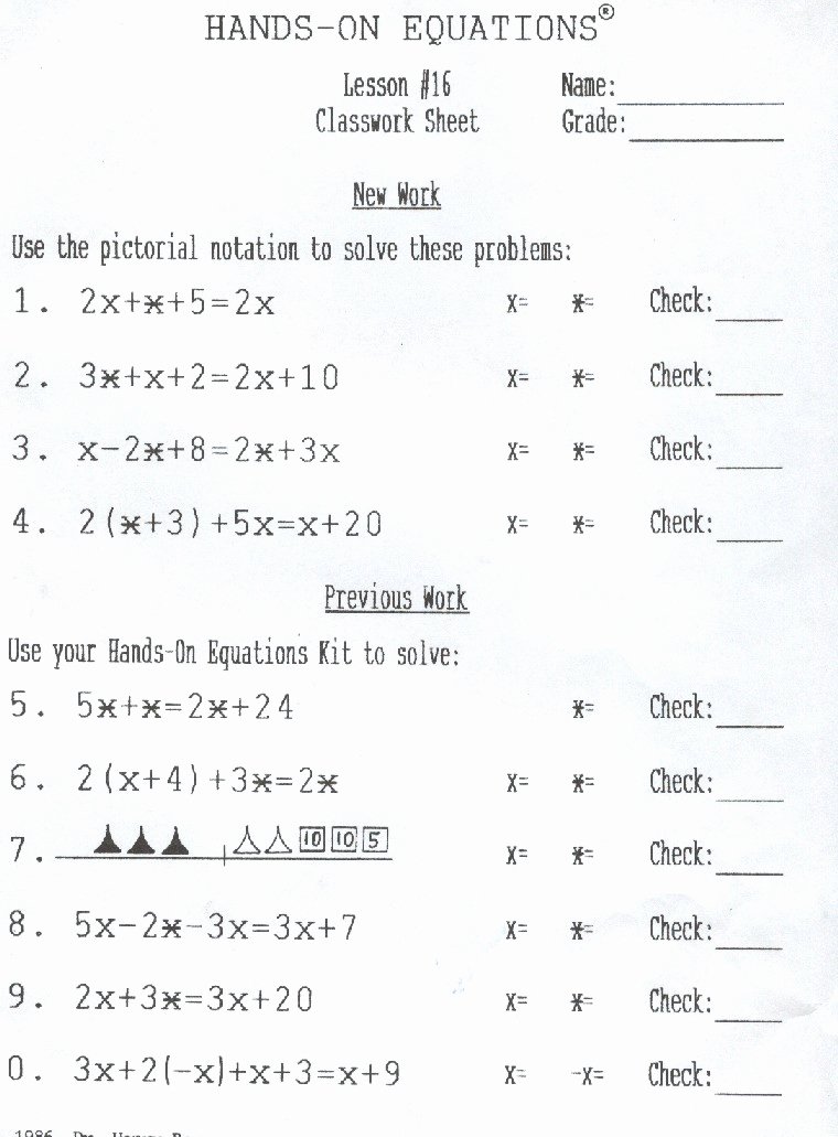 Literal Equations Worksheet Answer Key Best Of Hands Equations Answer Key Lesson 15 Tessshebaylo