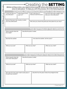 Literary Devices Worksheet Pdf Best Of Setting Literary Element 5 Worksheets by Stacey Lloyd