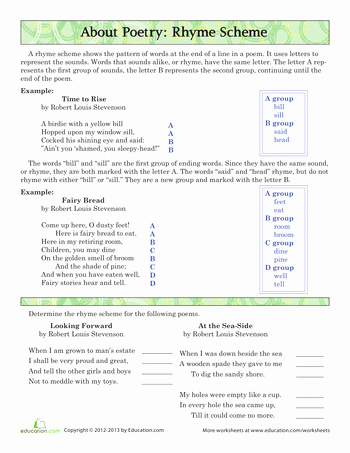 Literary Devices Worksheet Pdf Unique 5th Grade Poetry and Literary Devices Worksheets