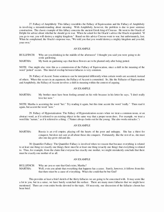 Logical Fallacies Worksheet with Answers Lovely 54 Logical Fallacies Worksheet Logical Fallacy Worksheet