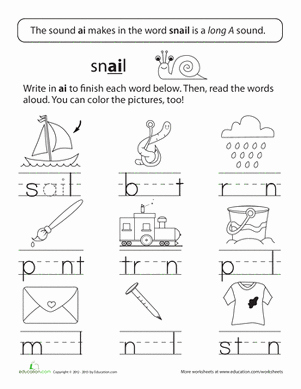 Long A sound Words Worksheet Awesome Long Vowels Long A In Train Worksheet