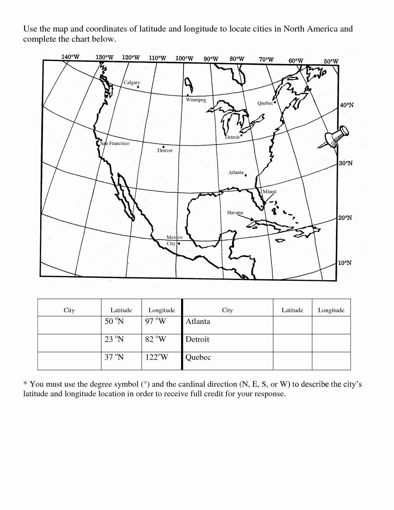 Longitude and Latitude Worksheet Fresh 14 Best Of Latitude and Longitude Map Worksheet