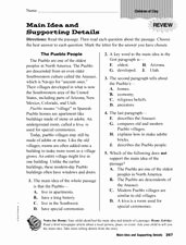 Main Idea Worksheet 4th Grade New Main Idea and Supporting Details 4th 6th Grade Worksheet