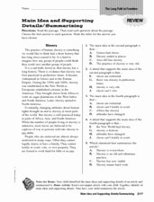 Main Idea Worksheet 5 Best Of Main Idea and Supporting Details Summarizing Worksheet for