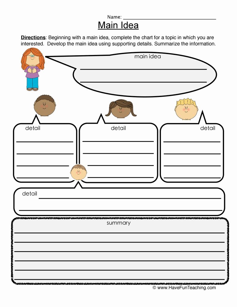 50 Main Idea Worksheet 5