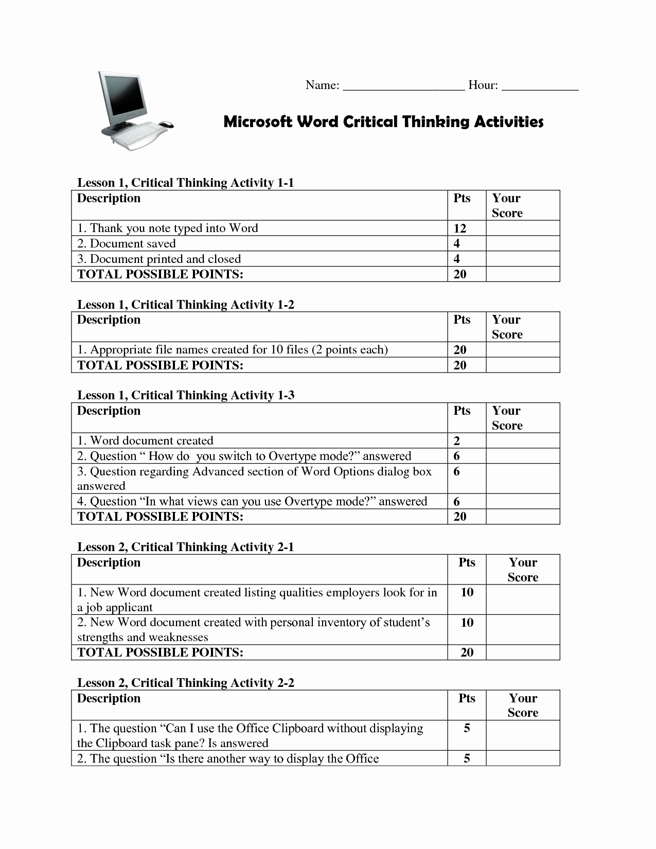 50 Making Good Choices Worksheet | Chessmuseum Template Library