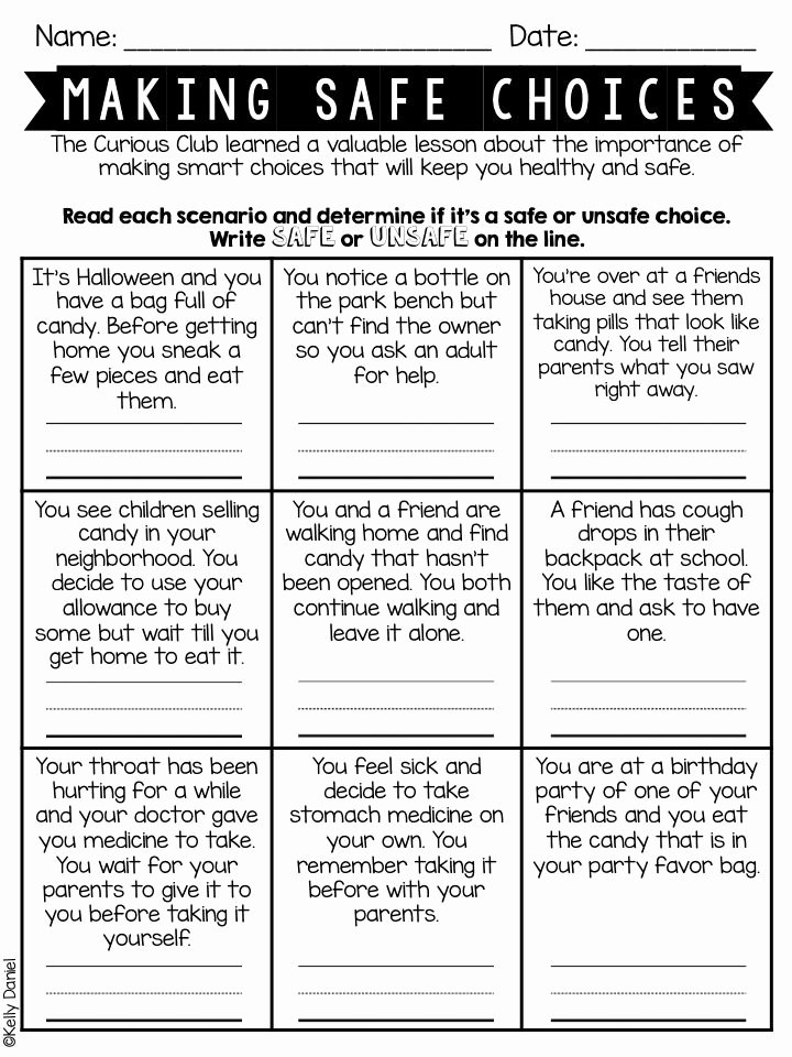 Making Good Choices Worksheet Best Of Making Good Choices for Kids Worksheets the Best