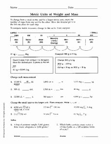 Mass and Weight Worksheet Awesome Metric Units Of Weight and Mass Worksheet for 6th Grade
