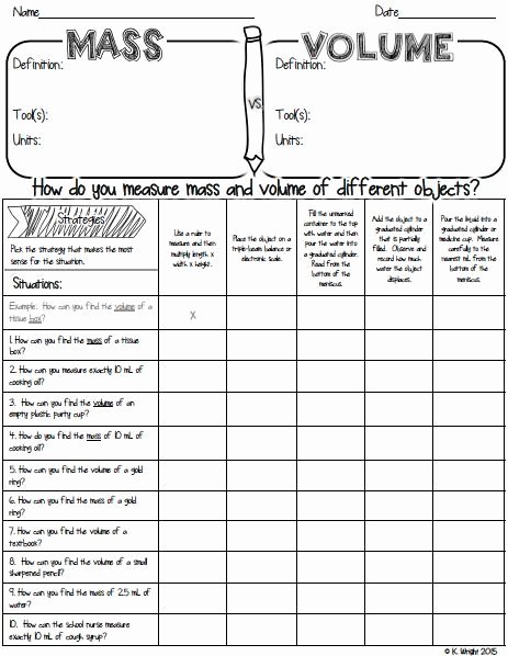 Mass Volume Density Worksheet Awesome 25 Best Ideas About Density Experiment On Pinterest