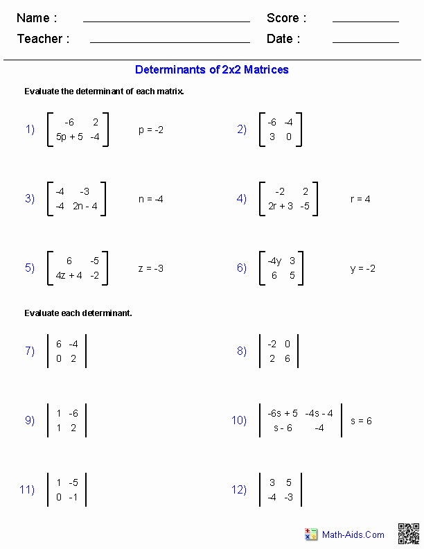 Matrices Word Problems Worksheet Lovely Algebra 2 Worksheets