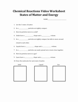 Matter and Energy Worksheet Elegant Unit 3 Worksheet 1