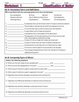 Matter and Energy Worksheet Fresh Matter and Energy organized and Engaging Worksheets for