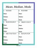 Measures Of Central Tendency Worksheet Fresh All Star Math Teaching Resources