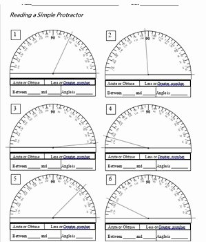 Measuring Angles Worksheet Pdf Beautiful Measure Angles Using A Protractor In A Pdf File by
